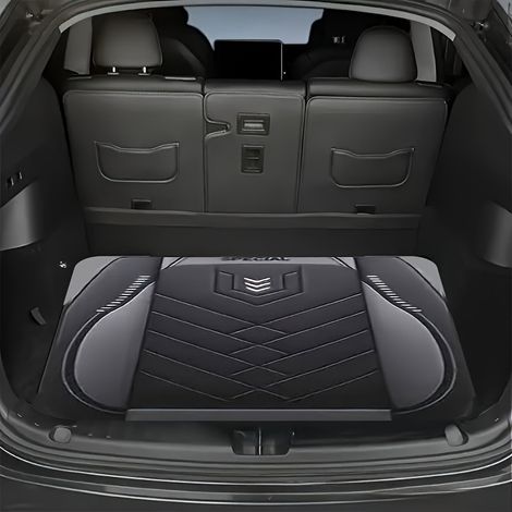 Tapis pour coffre de voiture, tapis de protection contre la poussière, résistant à l'usure et à la saleté, facile à entretenir - 75 x 100cm [Velours cristal, fond en plastique]