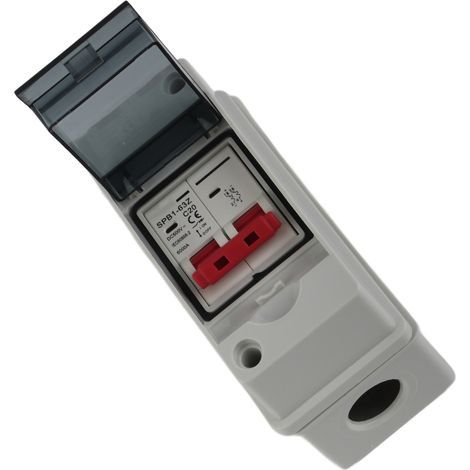 Interrupteur de déconnexion solaire PV 20A DC500V IP65 étanche, boîte de disjoncteur miniature pour camping-car, sectionneur photovoltaïque de protection (1/5)