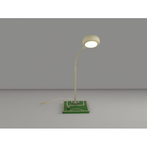 Leseleuchte/ Schreibtischlampe für große & kleine Kinder, Flexrohr, FUSSBALLFELD (1/5)