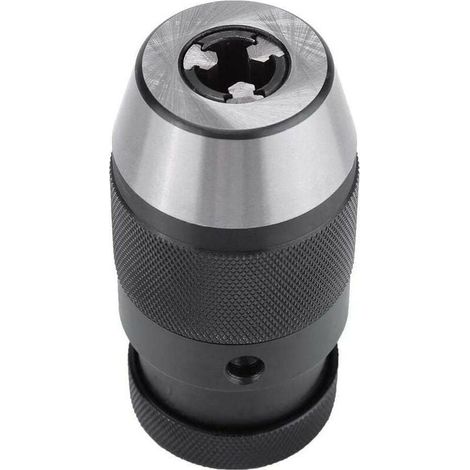 Heavy-Duty Drill Chuck, 1 Piece 0-13 mm 1/2 B16 Keyless Drill Chuck Made of Steel, Self-Tightening, for Lathes, Electric Drills, Drill Chuck YMYNY (1/4)