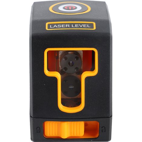 Niveau laser rouge autonivelant à 2 lignes, kit de niveau laser professionnel à lignes croisées horizontales et verticales avec sélection des lignes laser et de l'écartement vertical du faisceau. (1/5)