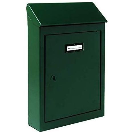 Vigor-Blinky 2730023 Cassetta Postale per Lettere Lamiera Acciaio Verniciato Numero 2 18x5x26 cm colore Verde
