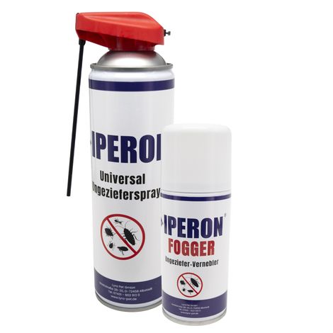 1 Stk. IPERON® Ungezieferschutz Duo - 150 ml Ungeziefer-Vernebler Fogger & 400 ml Ungezieferspray im Set
