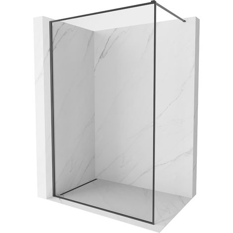 Mexen Kioto-F Duschwand Walk-In mit Rahmen 170 x 202 cm, transparent 8 mm, Gun Gray gebürstet - 800-170-104-66-00 (1/5)