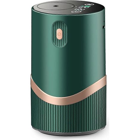 Diffuseur d'huiles essentielles sans eau, aromathérapie élégante, modèle A, pour pièces de 30 à 60 m², diffusion silencieuse, pack de 1, noir mat, idéal spa et bureau. (1/5)