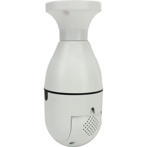 Caméra de sécurité ampoule pour intérieur et extérieur, avec détection de mouvement intelligente, alarme, surveillance vidéo panoramique à 360°, 1 MP, 110-240 V. (1/5)
