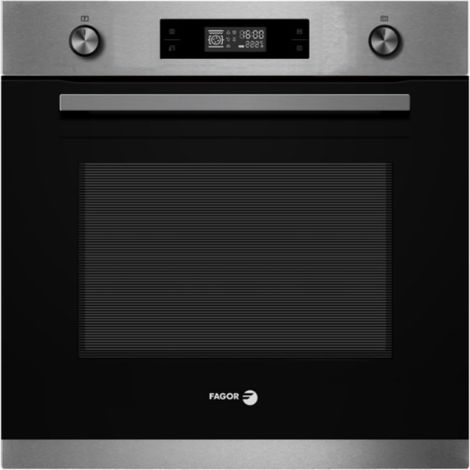 Fagor – Four encastrable pyrolyse 70L – 3200W – Chaleur pulsée – 8 programmes de cuisson – Porte froide 4 vitres – Mode ECO (1/6)
