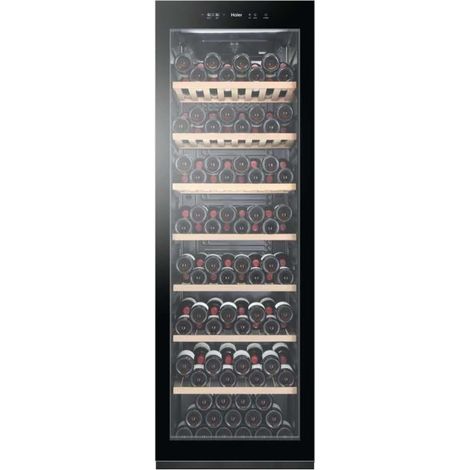Haier Wine cellar HWS188GAE. Posizionamento dell'apparecchio: Libera installazione, Colore struttura: Nero, Colore interno: Nero. Capacità bottiglie: 188 bottiglia/bottiglie, Intervallo temperatura... (1/5)