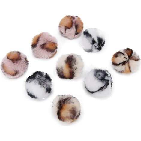 Lot de 9 balles léopard en peluche pour chat avec herbe à chat, jouet interactif d'éducation et de jeu en toute sécurité (1/5)