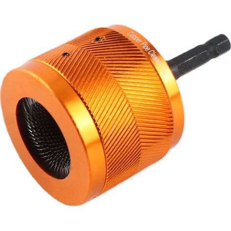 Nettoyeur de tubes en cuivre pour perceuse électrique 3/4 pouce avec 2 brosses en acier remplaçables (1/5)