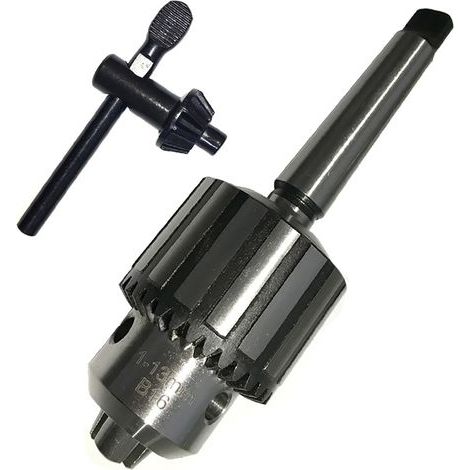 Mandrin de perceuse pour mini-tour MT2 5/64-1/2 pouce 1-13 mm, complet avec clé (1/4)