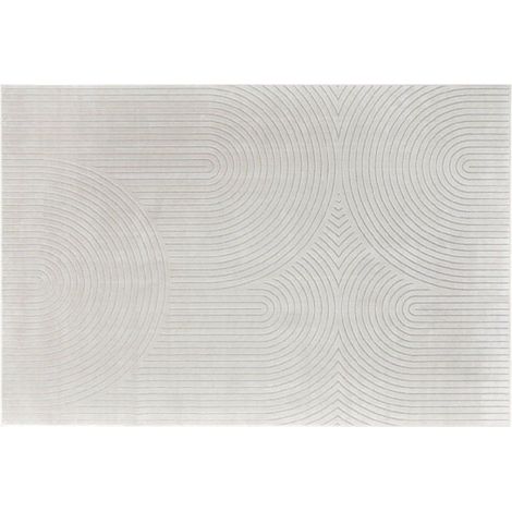 Tapis Déco Imprimé "Géode" 140x200cm Naturel (1/5)