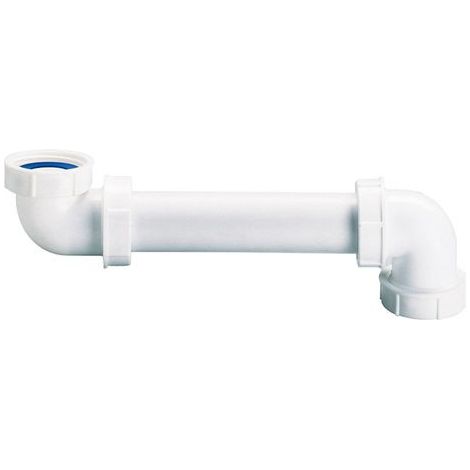 Nicoll – Tubulure lavabo bi-matière sortie arrière Ø 32 – Joints intégrés pour liaisons étanches – Installation facile et rapide (1/3)