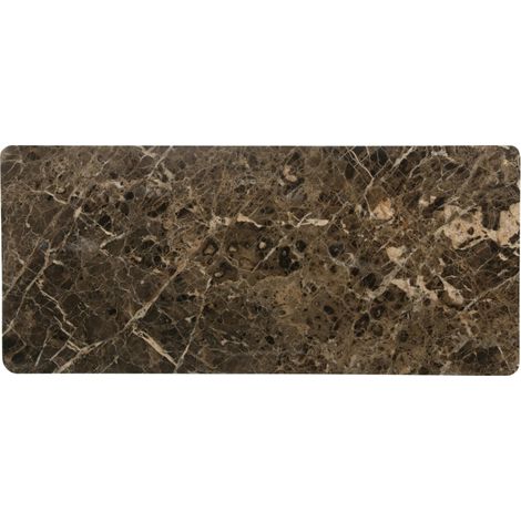 Plateau marbre marron pour dessus buffet 2 portes KASO (1 plaque) (1/5)