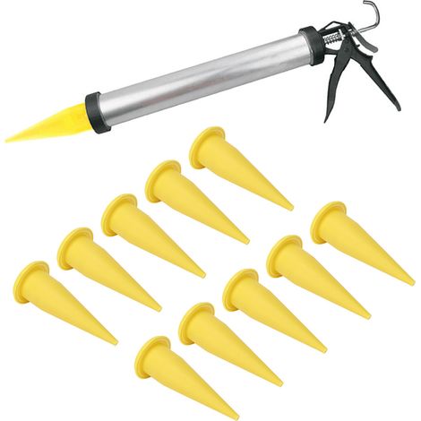Applicateur de buse à ciment, outil pour concentré de mastic silicone, buse en caoutchouc souple pour mastic, applicateur de coulis (1/5)