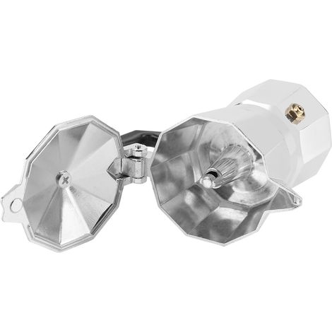 Cafetière italienne Moka en aluminium de 50 ml (1 tasse) pour expresso, idéale pour la maison et le bureau. (1/5)