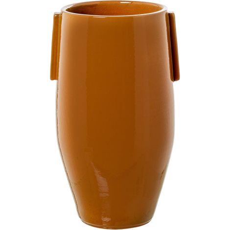 Vase de Table en céramique Jaune foncé Brillant 20 x 20 x 35 cm (1/5)