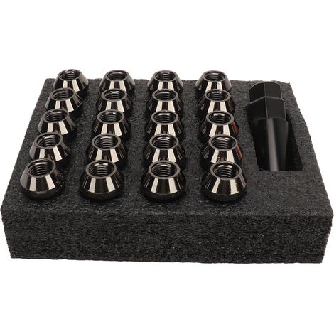 Dadi conici con manicotto, chiave di ricambio universale forgiata in acciaio legato per TOYOTA Titanium M12x1.5, 22 pezzi. (1/4)