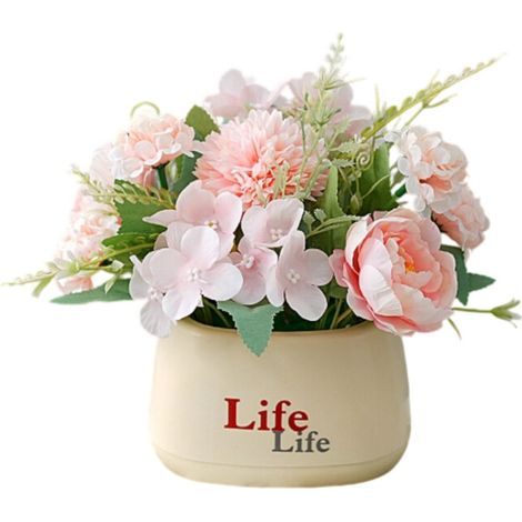 Flores artificiales, flores simuladas, decoración de mesa - Rosa