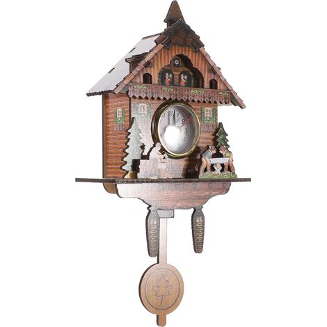 Horloge Murale pour Maison Horloge Décorative à Pendule Bois pour Salon et Chambre (1/5)