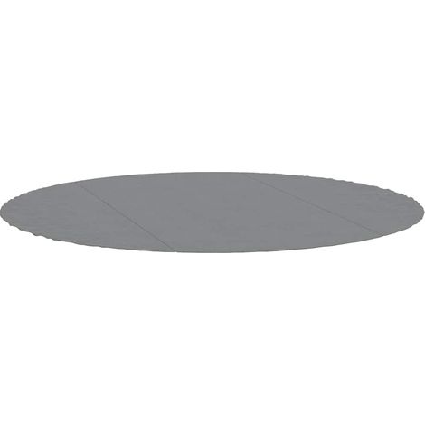 Bâche de piscine - Bâche de protection gris clair Ø306 cm géotextile polyester fr684 - Maison La Vie