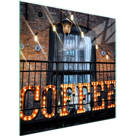 Protezione in vetro per piano cottura 50x52 Caffè (1/5)