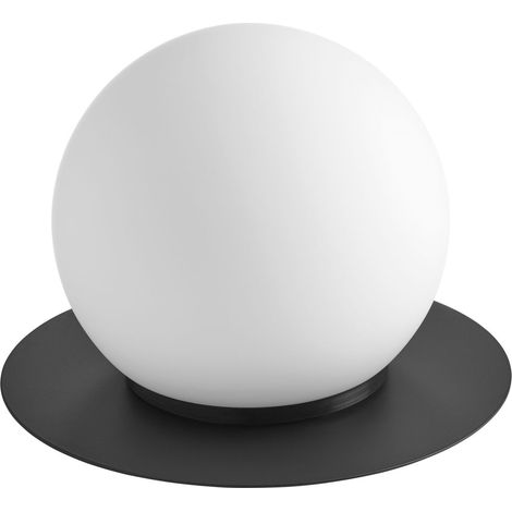 Lámpara de sobremesa FLOC BK E27 Opal Glass (1/2)