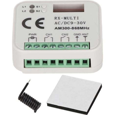 Module de commande à distance bidirectionnelle universel intelligent sans fil multifréquence 300 à 868 MHz, 9 à 30 V (1/5)