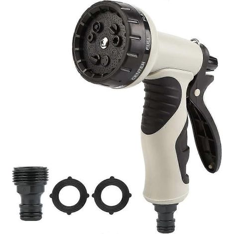 Garden Shower, Heilwiy 9 Nozzles Multifunction Garden Hand Shower Spray Gun Spray Nozzle Gift (1/5)