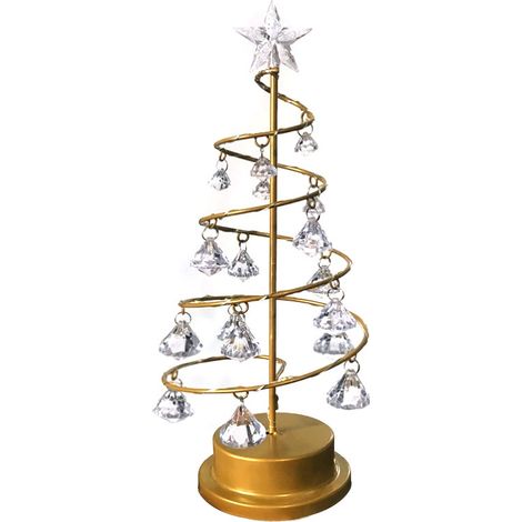 1 Guirlande lumineuse spirale, embout sapin Noël, douille métal, pendentif acrylique, décoration intérieur extérieur (1/5)