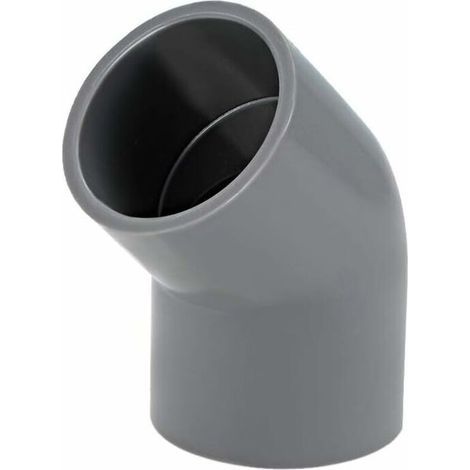 Raccord de tuyau en PVC Coudé 45 degrés Gris,Lot de 10 raccords de tuyau en PVC coudé à 45 degrés Gris 40 mm (1/4)