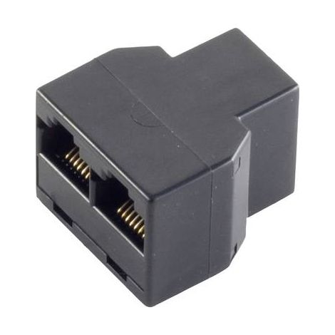 SHIVERPEAKS WESTERN ADAPTATEUR [1X RJ12 FEMELLE 6P6C - 2X RJ12 FEMELLE 6P6C] NOIR BS71225-6