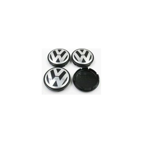 Lot de 4 enjoliveurs d'origine pour jantes en aluminium, 65 mm, adaptés aux enjoliveurs Volkswagen, enjoliveurs centraux de moyeu 65 mm, logo de pneu, enjoliveurs de roue modifiés pour voiture