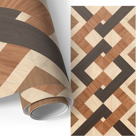 Klebefolie für Möbel - Möbelfolie - Selbstklebende - für Fensterbrett - Küchenschränke - Küchenfronten - Holzquadrate 75x150 cm