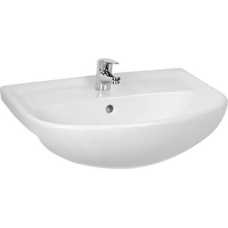 Jika Lyra plus - Lavabo, 600x460 mm, avec trop-plein, trou pour robinetterie, blanc H8133830001041 (1/3)