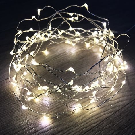 100er LED - Batteriekette warmweiß-MLK115W (1/4)