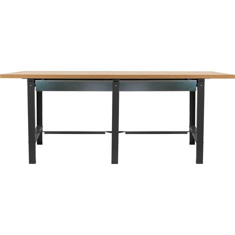 Simonrack Professioneller Arbeitstisch Anthrazit 865x2100 mm
