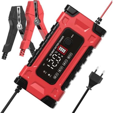 Chargeur automatique de batterie - EXTRALINK - LCD - 12/24 V - 8A (12V)/4A (24V) - Charge intelligente (1/5)