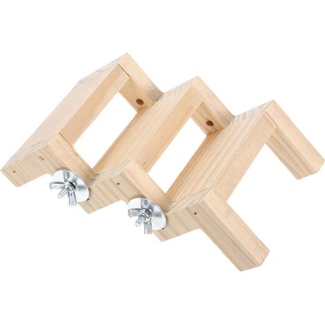 Wooden Birdcage Ladder Climbing Toy for Parrots, Decorative Accessory for Birdcages (1/5)