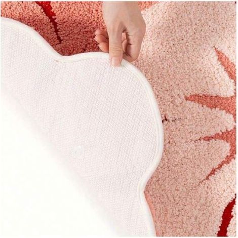 Tapis De Bain - Motif Smiley Floral - Pour Salle De Bain Baignoire Buanderie Dressing Terrasse - 1 Pièce (1/4)