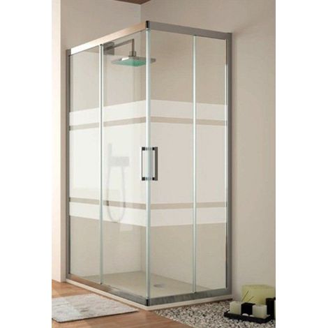 KASSANDRA SERIE 300 Mampara Angular Decorada - Medida: 90x100 cms - ref: TR60716D6S190086+TR60716D6S190096 (1/2)