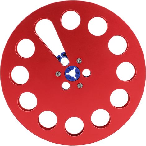 Bobine de bande magnétique vide 1/4" (7 pouces) en alliage d'aluminium, universelle, pour enregistrement ReVox et Studer, rouge (1/5)