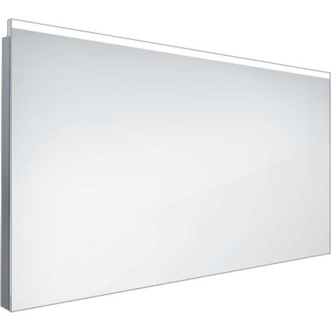 Nimco Spiegel - Spiegel mit LED-Beleuchtung, 100x60 cm, Aluminium ZP 8004