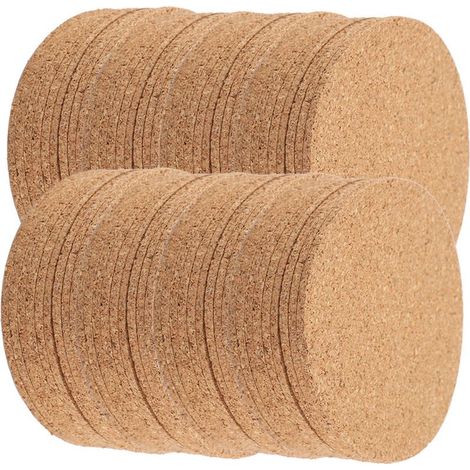 100 Pièces Sous-verres en Bois pour Tasses de Thé et Café, Décoration de Table Maison (1/5)