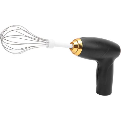 Mélangeur à Main électrique Portable – Batteur à Main sans Fil, Batteur à Main électrique, Fouet électrique Portatif, Batteur à œufs pour Mélanger la Cuisson et la Cuisson (BLACK) (1/5)