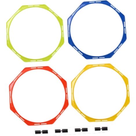 Set of 4 Agility Rings for Training and Strength, Ideal for Games, Football and Gymnastics (1/5)