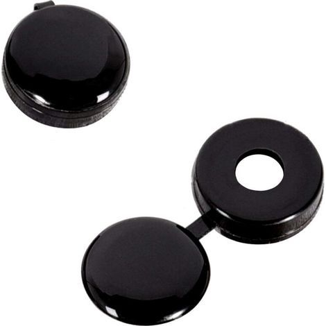 Cache vis rondelle charnière noir (paquet de 50) (1/5)