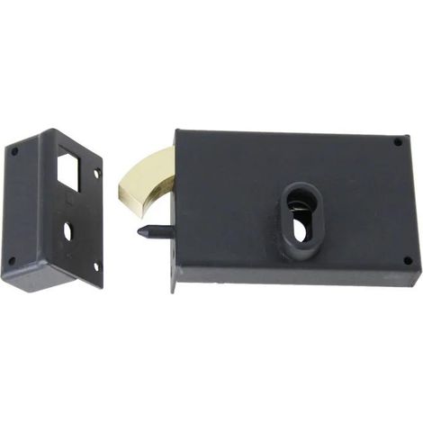 jpm Einsteckschloss schwarz Epoxidstahl 1 kg