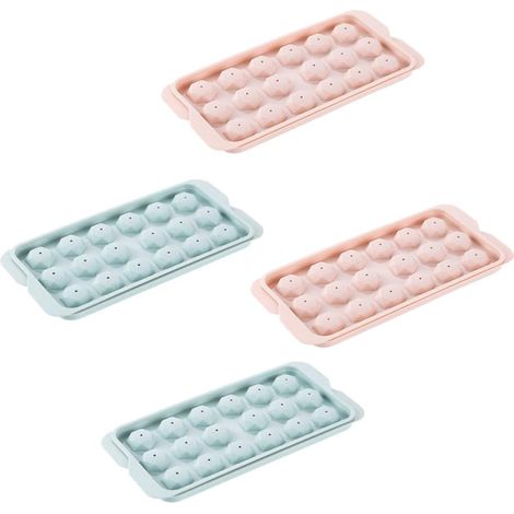 Lot de 4 Bacs à Glaçons en Plastique pour Bar, Fabrication Facile (1/5)