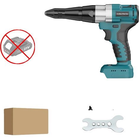 Rivettatrice, motore brushless, funzionamento automatico, NON RICHIEDE BATTERIE (1/2)